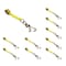 Tie 4 Safe 2" x 10' Tie Down Strap w/ TJ Cluster Hook for Wrecker Tow Truck Auto Hauling Yellow, 10PK TWS65-5210-TJ-Y-10 - alternate 1